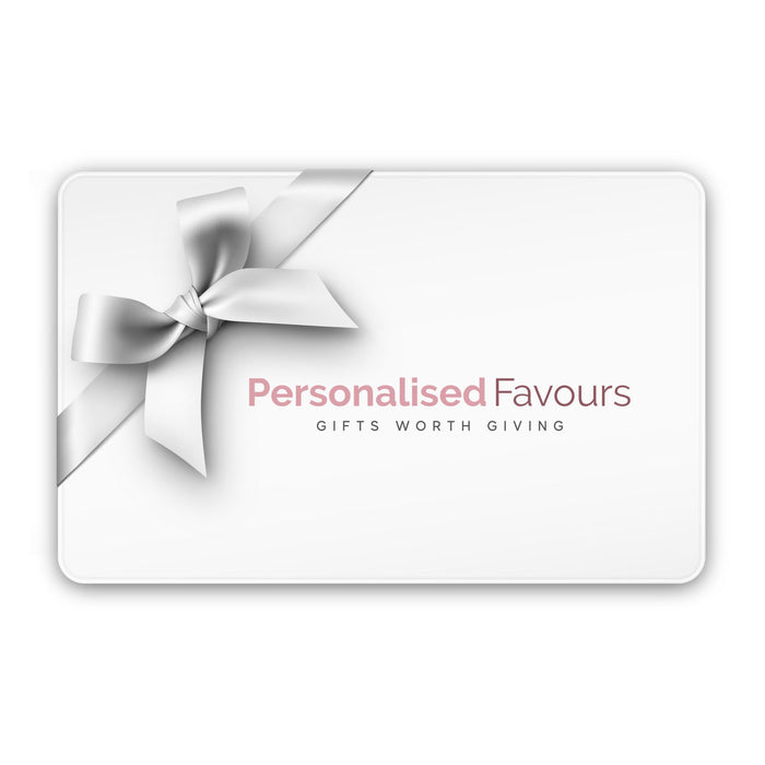 Personalised Favours digital eGift card