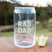 Customised Engraved Father's Day beer Can Glass Present