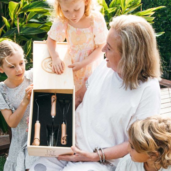 Mother's Day Engraved Wooden Garden Box Kit