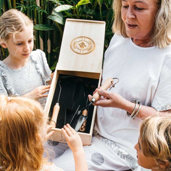 Mother's Day Engraved Wooden Garden Box Kit