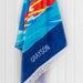 Custom Embroidered Name Boy Blue Surfer Beach Towel