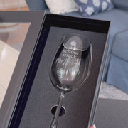 After School Snack 360ml Wine Glass Teacher's Gift