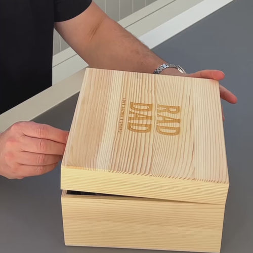 Engraved scotch glass and decanter gift set for cool dads and grandads