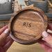Personalised Wooden Round Trinket Tray