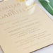 Custom Designed Engraved 5x7 Mirror Gold Acrylic Arch Wedding Invitations