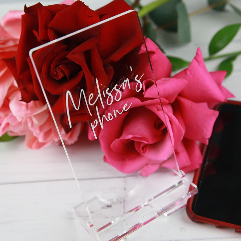 Personalised Acrylic Smartphone Holder