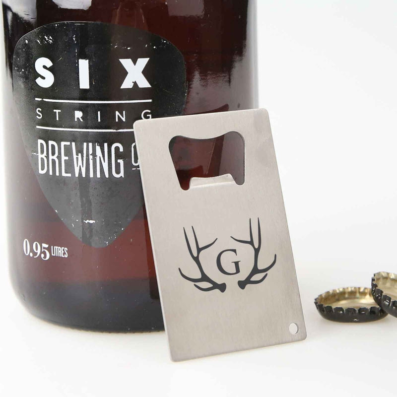 Personalised Engraved Housewarming, Birthday or Farewell Credit card Bottle Opener Present