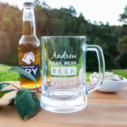 Custom Artwork Engraved Barware Name Beer Mug 500ml