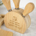 Customised Engraved Christmas Cheese Knife Set Present