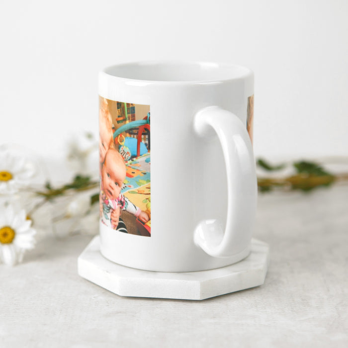 Custom Artwork  Colour Photo Printed White Coffee Cup Mug Christmas Present