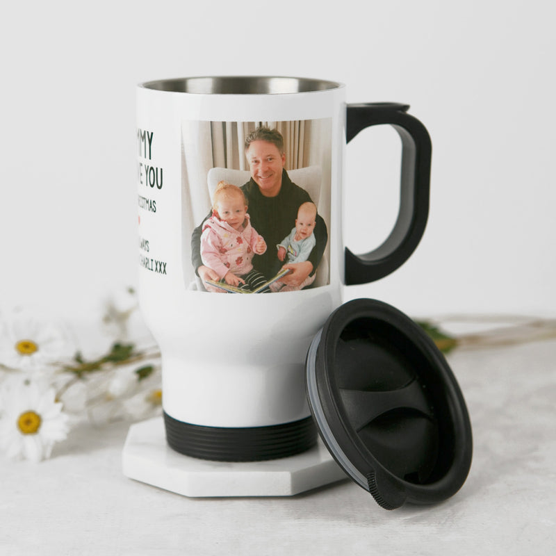 Custom Artwork Photo Printed Stainless Steel Keep Travel Mug Christmas Present