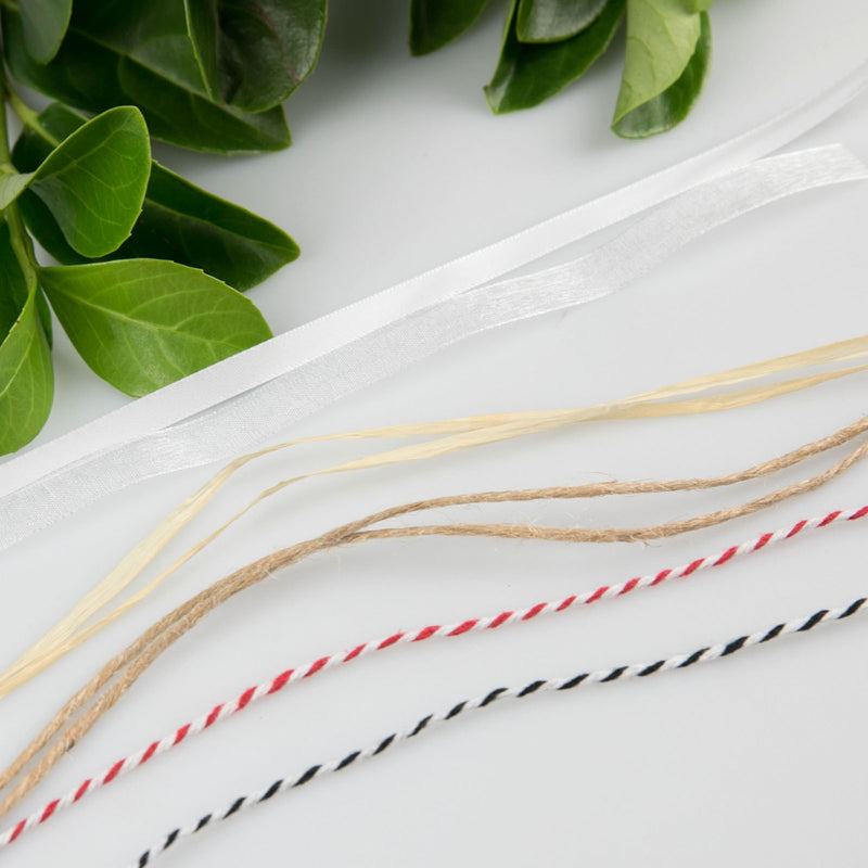 Cord options for shamrock wooden gift tags
