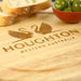 Custom Designed Engraved Company Logo Round Cheese Chopping Board Employee Gift