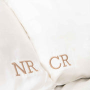 Customised Embroidered 100% Mulberry Silk Pillowcase Twin Set
