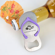 Custom Designed Engraved Corporate logo Purple Strap Metal Bottle Opener Promotional Promotional Client Gift