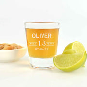 Customised Engraved Classic 21st Birthday Shot Glass Present