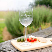 Customised Engraved Funny Wine Glasses Birthday Gift