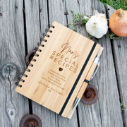 Customised Engraved Wooden Nana Special Recipe Book Mother's Day Present