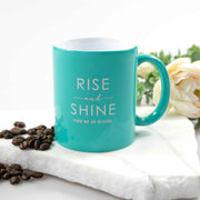 Customised Engraved Birthday Aqua Birthday Mug
