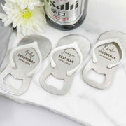 Customised Engraved Name Initials Groomsman Thong Bottle Opener Wedding Gift