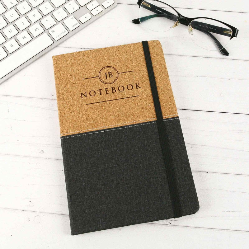 Personalised Engraved Birthday Cork Notebook Present