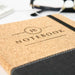 Custom Designed Engraved Initial Birthday Cork Notebook Present
