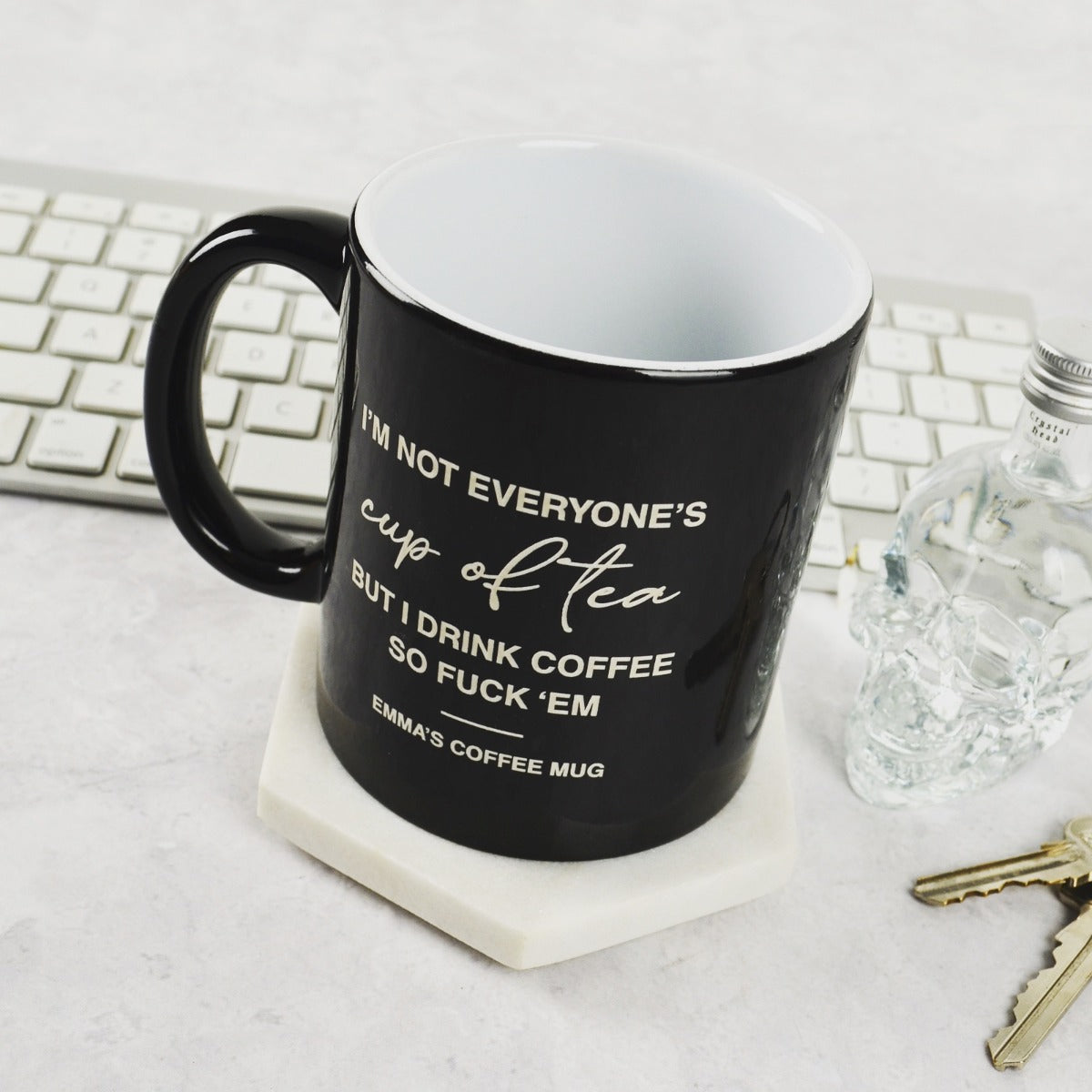 Engraved Not Everyone's Cup of Tea Coffee Mug | Personalised Favours ...