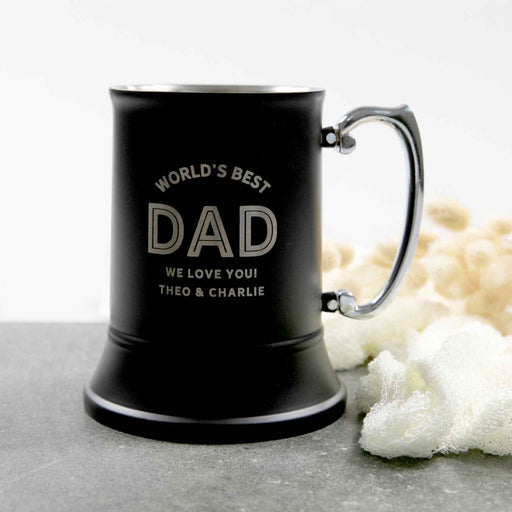 Personalised Engraved Black Matte Father's Day Beer Stein Mug Present- Star Wars
