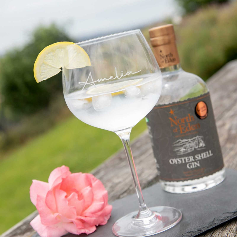 Custom Engraved Name Christmas Barware Gin Glass 780ml