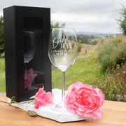 Personalise Engraved Hen's Weekend Wine glasses present