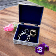 Custom Designed Engraved Mother's Day Small Pewter Jewellery Box