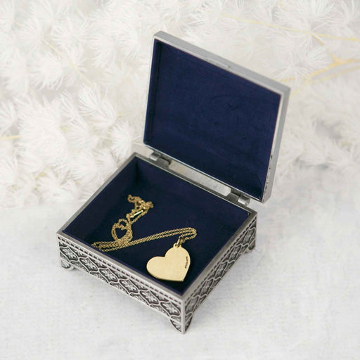 Customised Engraved Bride and Groom Wedding Ring Jewellery Box