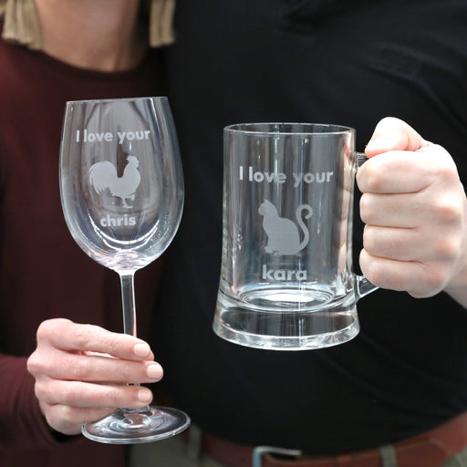 personalised custom inappropriate gift wine and beer
