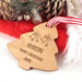 Customised Engraved Wooden Christmas Tree Decoration Ornament