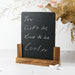 Personalised Engraved Wooden Stand Black Board
