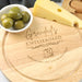 Personalised Engraved Father's Day Engraved Round Cheese Set Present