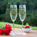 Mr & Mrs Wedding Champagne Glasses Gift for the Bride and Groom
