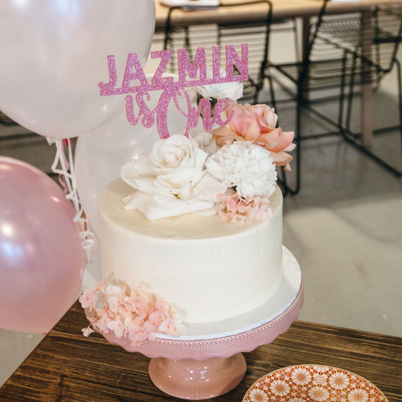 Birthday Glitter Acrylic Cake Topper