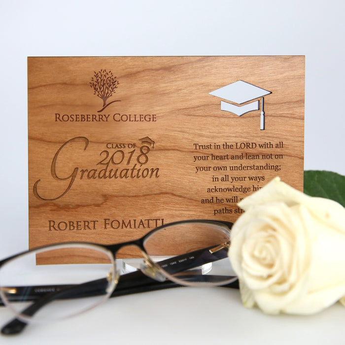Personalised Engraved Wooden 30th Birthday Postcard