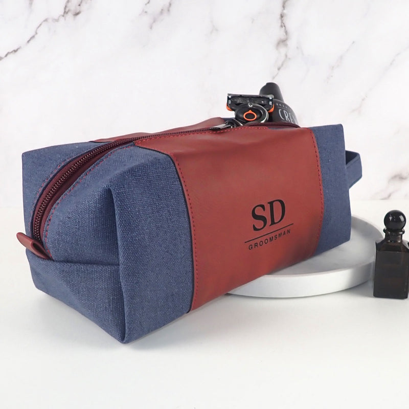 Personalised Engraved Bridal Party Ruby Toiletries Bag