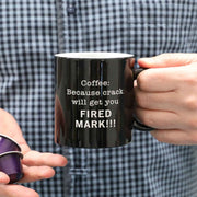 personalised rude inappropriate gift idea funny office gift coffee and tea mug
