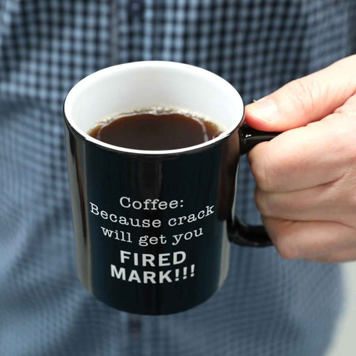 Black coffee tea mug rude gift idea