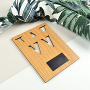 Customised laser cut wooden save the date