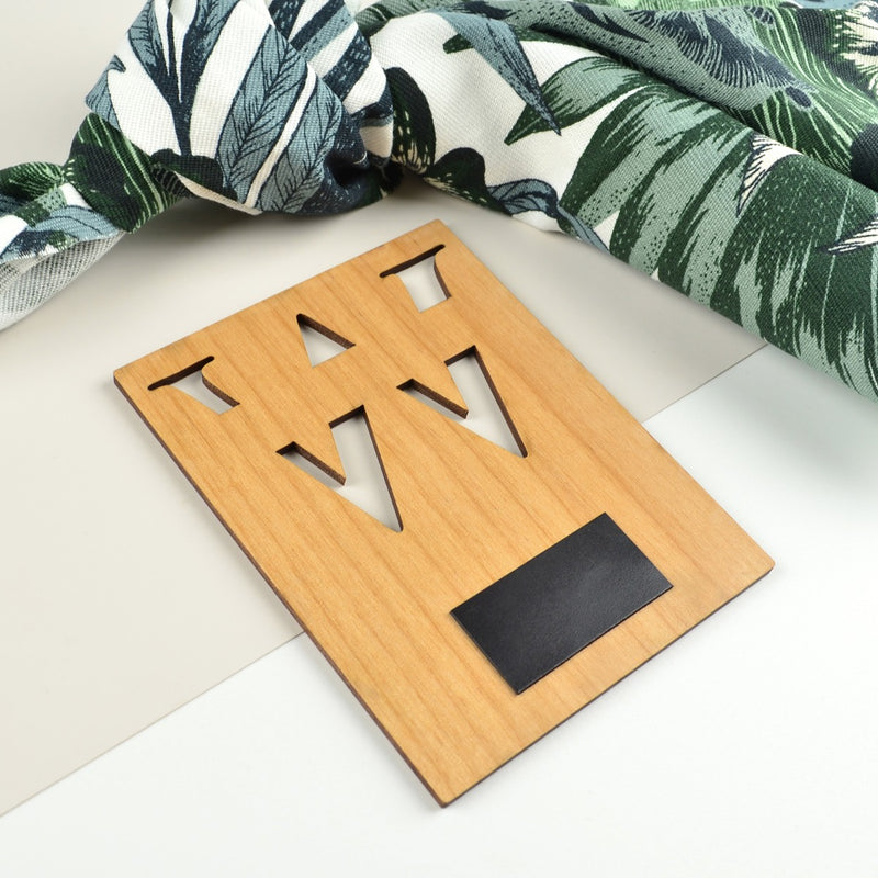 Customised laser cut wooden save the date