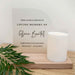 Personalised Printed Wedding Memory Memorial Candle