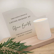 Customised Printed Wedding Loving Memory Memorial Candle