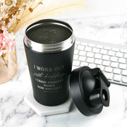 Custom Engraved 600ml Metal Black Protein Shaker Mother's Day Present