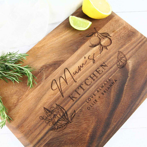 Personalised Engraved Rectangle Wooden Cheese Board Mother's Day Present