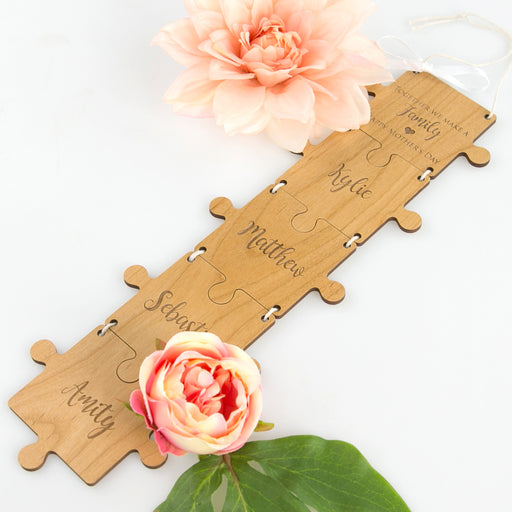Customised Engraved Mother’s Day Puzzle Hanger Present