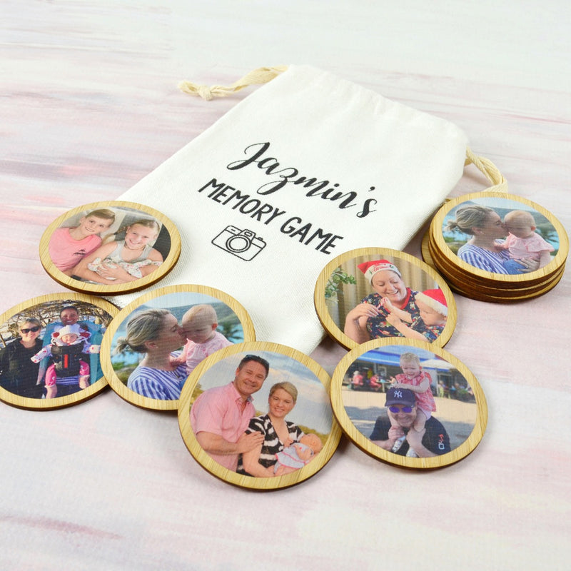 Kids’ photo matching game with personalised keepsake gift bag